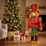 Christabelle 1.47m Teddy Bear Nutcracker Christmas Light Up Display LED Outdoor Indoor Xmas Yard Lawn Statue Home Decor thumbnail 9