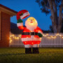 Christabelle 56cm Santa Christmas Light Up Display Animated LED Outdoor Indoor Xmas Yard Lawn Statue Home Decor thumbnail 2