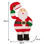 Christabelle 56cm Santa Christmas Light Up Display Animated LED Outdoor Indoor Xmas Yard Lawn Statue Home Decor thumbnail 5