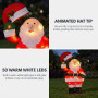 Christabelle 56cm Santa Christmas Light Up Display Animated LED Outdoor Indoor Xmas Yard Lawn Statue Home Decor thumbnail 4