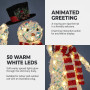 Christabelle 92cm Snowman Christmas Light Up Display Animated LED Outdoor Indoor Xmas Yard Lawn Statue Home Decor thumbnail 5