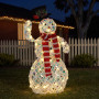 Christabelle 92cm Snowman Christmas Light Up Display Animated LED Outdoor Indoor Xmas Yard Lawn Statue Home Decor thumbnail 8