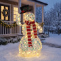 Christabelle 92cm Snowman Christmas Light Up Display Animated LED Outdoor Indoor Xmas Yard Lawn Statue Home Decor thumbnail 9