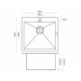 304 Stainless Steel Undermount Topmount Kitchen Laundry Sink - 530 x 500mm thumbnail 2