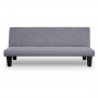 2 Seater Modular Linen Fabric Sofa Bed Couch - Dark Grey thumbnail 3