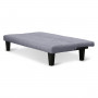 2 Seater Modular Linen Fabric Sofa Bed Couch - Dark Grey thumbnail 4