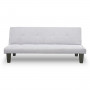 2 Seater Modular Linen Fabric Sofa Bed Couch thumbnail 1