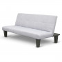 2 Seater Modular Linen Fabric Sofa Bed Couch thumbnail 2