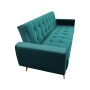 Ava Tufted Velvet Sofa Bed by Sarantino - Green thumbnail 2