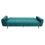Ava Tufted Velvet Sofa Bed by Sarantino - Green thumbnail 3