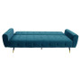Ava Tufted Velvet Sofa Bed by Sarantino - Green thumbnail 3