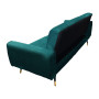 Ava Tufted Velvet Sofa Bed by Sarantino - Green thumbnail 4