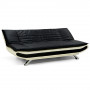 PU Faux Leather Upholstered 3 Seater Sofa - Dual Colour thumbnail 4