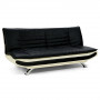 PU Faux Leather Upholstered 3 Seater Sofa - Dual Colour thumbnail 5