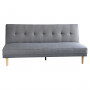 Madison 3 Seater Linen Sofa Bed Couch with Pillows - Light Grey thumbnail 6