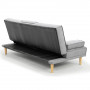Rochester Linen Fabric Sofa Bed Lounge - Light Grey thumbnail 4
