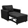 Suri 3-in-1 Convertible Lounge Chair Bed by Sarantino - Black thumbnail 6