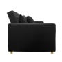 Suri 3-in-1 Convertible Lounge Chair Bed by Sarantino - Black thumbnail 8
