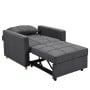 Suri 3-in-1 Convertible Lounge Chair Bed by Sarantino - Dark Grey thumbnail 2