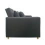 Suri 3-in-1 Convertible Lounge Chair Bed by Sarantino - Dark Grey thumbnail 7