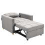 Suri 3-in-1 Convertible Sofa Chair Bed Lounger by Sarantino Light Grey thumbnail 2