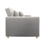 Suri 3-in-1 Convertible Sofa Chair Bed Lounger by Sarantino Light Grey thumbnail 7