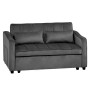 Sarantino Fenton Velvet 2-Seater Sofa Bed - Dark Grey thumbnail 1