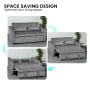 Sarantino Fenton Velvet 2-Seater Sofa Bed - Dark Grey thumbnail 5