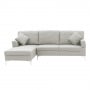 Linen Corner Sofa Couch Lounge L-shape w/ Right Chaise Seat Light Grey thumbnail 1