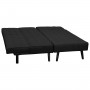 Sarantino 3-Seater Corner Sofa Bed Lounge Chaise Couch - Black thumbnail 4