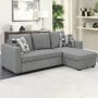 Fontana Pullout Sofa Bed with Storage Chaise Lounge  Sarantino - Grey thumbnail 16