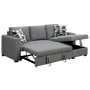 Fontana Pullout Sofa Bed with Storage Chaise Lounge  Sarantino - Grey thumbnail 6