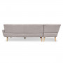 Sarantino Faux Linen Corner Sofa Lounge L-shaped Chaise Light Grey thumbnail 8