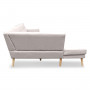 Sarantino Faux Linen Corner Sofa Lounge L-shaped Chaise Light Grey thumbnail 6