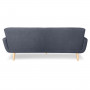 Sarantino 6 Seater Linen Fabric Sofa Couch Futon Lounge Set Dark Grey thumbnail 7