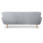 Sarantino 6 Seater Linen Fabric Sofa Couch Futon Lounge Set Light Grey thumbnail 7