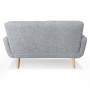 Sarantino 6 Seater Linen Fabric Sofa Couch Futon Lounge Set Light Grey thumbnail 8