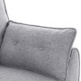 Sarantino 3 Seater Modular Linen Fabric Sofa Bed Couch - Light Grey thumbnail 5