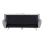 Sarantino 3 Seater Modular Linen Fabric Sofa Bed Couch - Dark Grey thumbnail 6