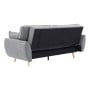 Sarantino 3 Seater Modular Linen Fabric Sofa Bed Couch - Dark Grey thumbnail 7