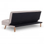 Sarantino 3 Seater Modular Linen Fabric Sofa Bed Couch Futon - Beige thumbnail 7