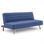 Sarantino 3 Seater Modular Linen Fabric Sofa Bed Couch  - Dark Blue thumbnail 6