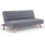 Sarantino 3 Seater Modular Linen Fabric Sofa Bed Couch - Dark Grey thumbnail 4