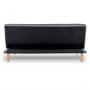 Sarantino 3 Seater Modular Linen Fabric Sofa Bed Couch - Dark Grey thumbnail 6
