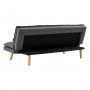 Sarantino 3 Seater Linen Sofa Bed Couch Lounge Futon - Dark Grey thumbnail 7
