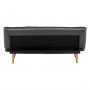 Sarantino 3 Seater Linen Sofa Bed Couch Lounge Futon - Dark Grey thumbnail 8