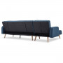 Sarantino 3-Seater wooden Corner Sofa Bed Lounge Chaise Couch - Blue thumbnail 7