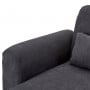 Sarantino Faux Velvet Sofa Bed Couch Lounge Chaise Cushions D.Grey thumbnail 8