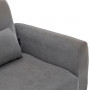 Sarantino Faux Velvet Sofa Bed Couch Lounge Chaise Cushions L.Grey thumbnail 7
