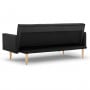 Sarantino 3 Seater Modular Linen Fabric Sofa Bed Couch Armrest Black thumbnail 7